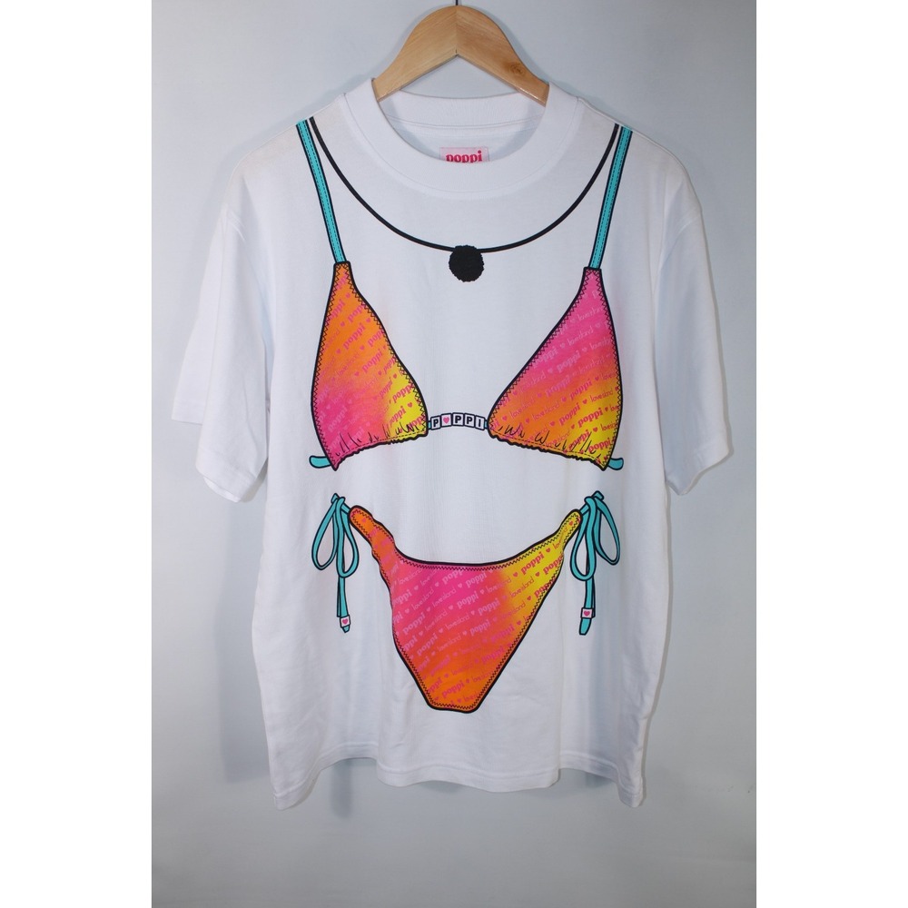 NWOT Poppi x Love Island Women's XS/S Exclusive Influencer Merch Bikini T-Shirt